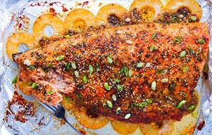 WHOLE SALMON FISH IN TARIAKI SAUCE