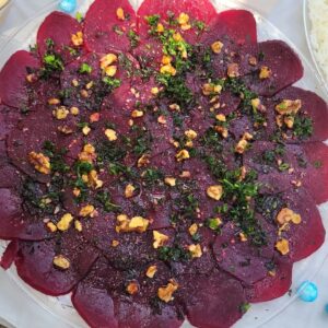 Beet carpaccio